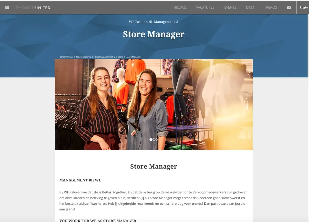 We fashion Job, CC courtesy of Joost van der Laan we